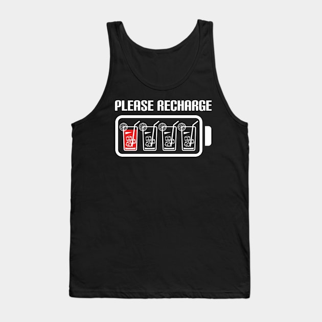 Iced Tea Please Recharge Tank Top by c1337s